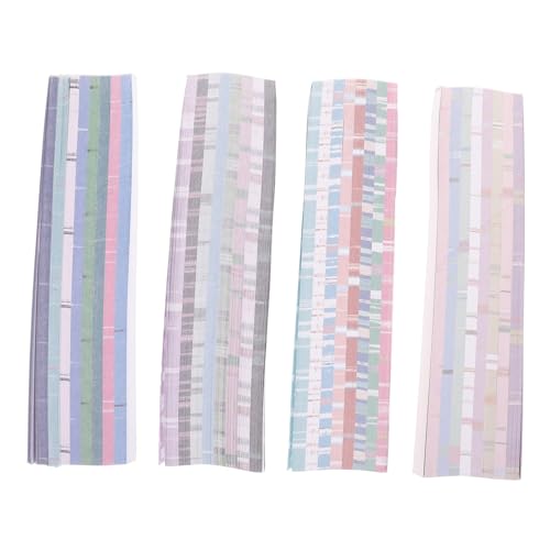 UTHCLO 2160Stücke Origami Papierstreifen Designs DIY Faltpapier für Bastelprojekte für Urlaubsdekoration und Schulunterricht Langlebiges und Sicheres von UTHCLO