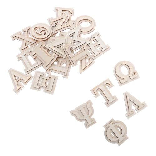 UTHCLO 24 Stück Doppellagige Griechische Holzbuchstaben Kleine Holzbuchstaben zum Bemalen DIY Wandkunst Crafting Dekoration für Zuhause Kulturelle Wandgestaltung UTHCLO 24 Stück Doppellagige Griechische Holzbuchstaben Kleine Holzbuchstaben zum Bemalen DIY Wandkunst Crafting Dekoration für Zuhause Kulturelle Wandgestaltung von UTHCLO
