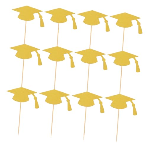 UTHCLO 24 Stück Graduation Cap Cupcake Toppers Kreative Tortendekoration für Abschlussfeiern Einfach Einzufügen Unvergessliches Partyzubehör UTHCLO 24 Stück Graduation Cap Cupcake Toppers Kreative Tortendekoration für Abschlussfeiern Einfach Einzufügen Unvergessliches Partyzubehör von UTHCLO