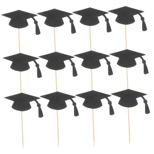 UTHCLO 24 Stück Graduation Hat Cupcake Toppers Kreative Tortendeko für Abschlussfeiern Leicht Einsetzbar Nachhaltige Materialien für Unvergessliche und Kuchen Aller UTHCLO 24 Stück Graduation Hat Cupcake Toppers Kreative Tortendeko für Abschlussfeiern Leicht Einsetzbar Nachhaltige Materialien für Unvergessliche und Kuchen Aller von UTHCLO