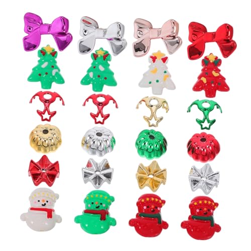 UTHCLO 24 Stück Weihnachts -Mobiltelefonkettenperlen Weihnachtsperlen für die Schmuckherstellung Weihnachtsbaumperlen Kunststoff Kürbisperlen für Armbänder Plastik UTHCLO 24 Stück Weihnachts -Mobiltelefonkettenperlen Weihnachtsperlen für die Schmuckherstellung Weihnachtsbaumperlen Kunststoff Kürbisperlen für Armbänder Plastik von UTHCLO