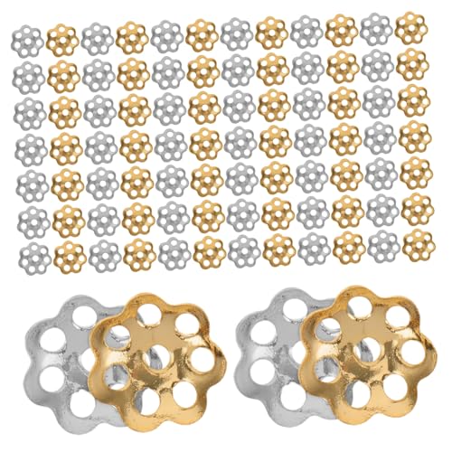 UTHCLO 240 Stück Hohlperlen Zur Schmuckherstellung, Edelstahl, Titanstahl, Ideal Für Armbänder, Halsketten Und Diy-bastelbedarf von UTHCLO