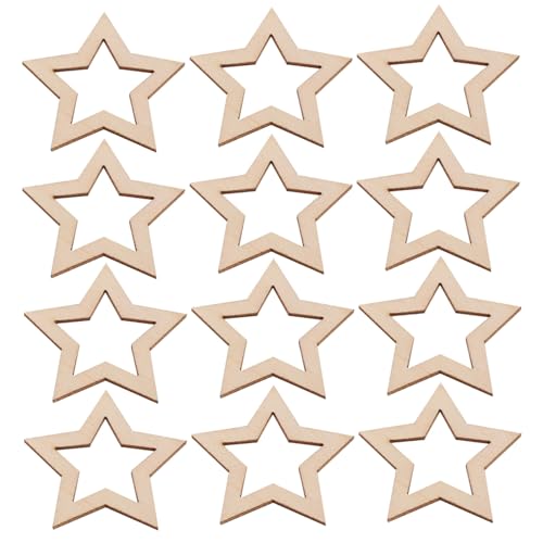 UTHCLO 25 Stück Hohle Fünfzackige Sterne Holzstück Dekoration DIY Bastelarbeiten Holzanhänger Weihnachtsfeier Ornamente Weihnachtsbaum Anhänger Blanko Kleine Holzsterne UTHCLO 25 Stück Hohle Fünfzackige Sterne Holzstück Dekoration DIY Bastelarbeiten Holzanhänger Weihnachtsfeier Ornamente Weihnachtsbaum Anhänger Blanko Kleine Holzsterne von UTHCLO