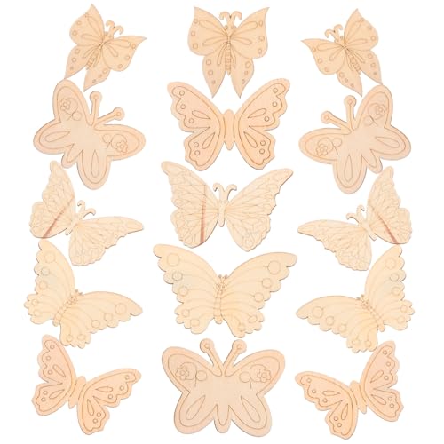 UTHCLO 25 Stück Schmetterlings Holzspäne DIY Blanke Schmetterlinge Simulation Schmetterlingsdekoration Schmetterlings Mittelstücke Für Tische Großer Schmetterling Stehendes UTHCLO 25 Stück Schmetterlings Holzspäne DIY Blanke Schmetterlinge Simulation Schmetterlingsdekoration Schmetterlings Mittelstücke Für Tische Großer Schmetterling Stehendes von UTHCLO