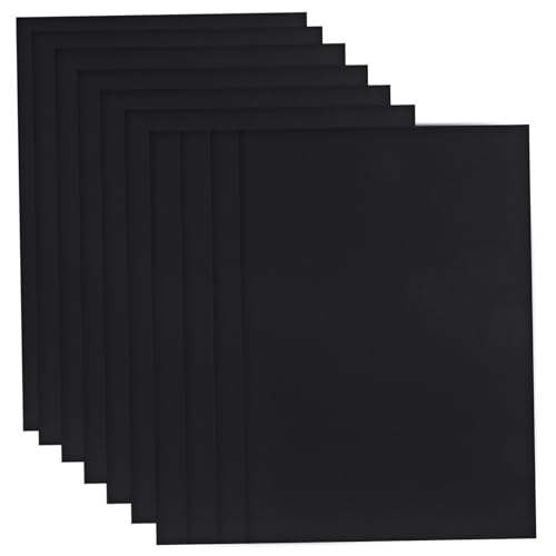 UTHCLO 25 Stück Schweres Kartonpapier Schwarz Bedruckbares Bastelpapier für DIY Scrapbooking Fotoalben Einladungen Vielseitiges Handwerksmaterial von UTHCLO
