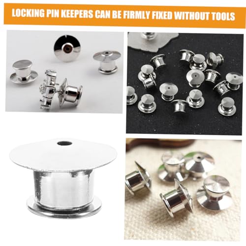 UTHCLO 25 Stück Teiliges Flacher Runder Metall Pin Verschlüsse aus Verschleißfestem Praktische Broschen Clutch Sicherer Steckverschluss für Anstecker und Namensschilder Einfaches UTHCLO 25 Stück Teiliges Flacher Runder Metall Pin Verschlüsse aus Verschleißfestem Praktische Broschen Clutch Sicherer Steckverschluss für Anstecker und Namensschilder Einfaches von UTHCLO