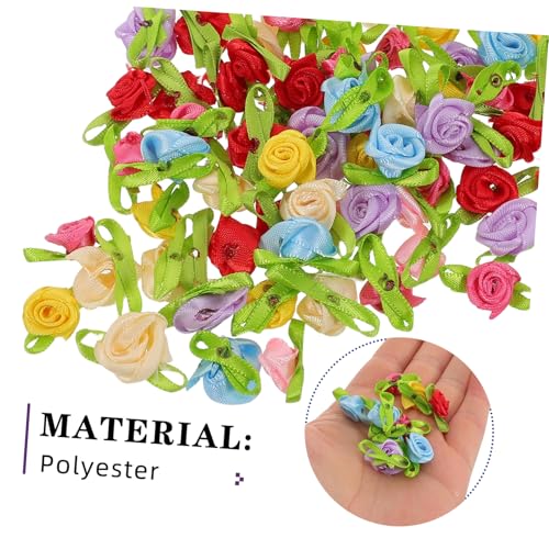 UTHCLO 250 Stück Mini Satin Ribbon Rosen Köpfe Kleine Stoffblumen mit Blättern Künstliche Rosenköpfe für Diy Basteln Nähen Hochzeitsdeko Handwerk Zubehör UTHCLO 250 Stück Mini Satin Ribbon Rosen Köpfe Kleine Stoffblumen mit Blättern Künstliche Rosenköpfe für Diy Basteln Nähen Hochzeitsdeko Handwerk Zubehör von UTHCLO