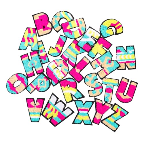 UTHCLO 26 Stück Teiliges Bügelbuchstaben Bunte Eisen Aufnäher Gestickte Alphabet Patches zum Aufbügeln für Kleidung Rucksäcke Hüte DIY Kleidung Dekoration und Reparatur UTHCLO 26 Stück Teiliges Bügelbuchstaben Bunte Eisen Aufnäher Gestickte Alphabet Patches zum Aufbügeln für Kleidung Rucksäcke Hüte DIY Kleidung Dekoration und Reparatur von UTHCLO