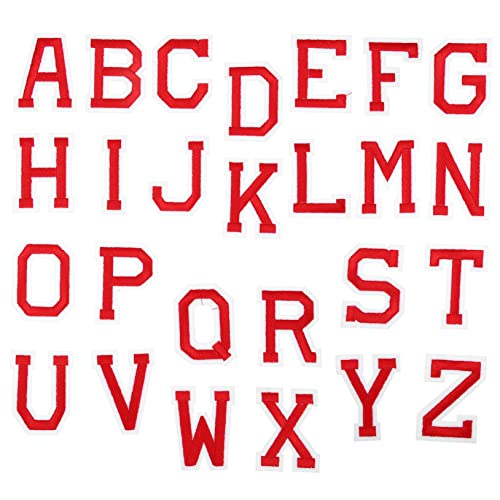 UTHCLO 26Stücke Bügelbuchstaben A Z Aufbügelbare Patches für Kleidung Taschen und Jeans Exquisites Alphabet Design zur Reparatur und Dekoration für Nähprojekte von UTHCLO