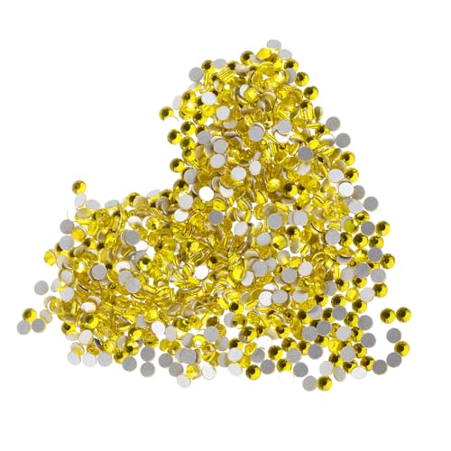 UTHCLO 2880 Stück Kristallglas Nail Rhinestones Gelb Flatback Nail Art Strasssteine für Diy Nageldesign Schmuck Selber Machen UTHCLO 2880 Stück Kristallglas Nail Rhinestones Gelb Flatback Nail Art Strasssteine für Diy Nageldesign Schmuck Selber Machen von UTHCLO