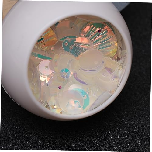 UTHCLO 2Er-Pack Bunte Flache Pailletten mit Glasperlen pro Packung PVC Bastelmaterial für Diy Schmuck und Kostümdekoration Beige für Handgefertigte Kleidung und Accessoires UTHCLO 2Er-Pack Bunte Flache Pailletten mit Glasperlen pro Packung PVC Bastelmaterial für Diy Schmuck und Kostümdekoration Beige für Handgefertigte Kleidung und Accessoires von UTHCLO