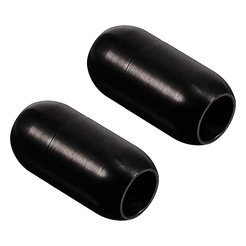 UTHCLO 2Stücke DIY Schmuckverschlüsse Armband und Halskettenverbindung Schwarze Lederband Schnallen für Vielseitige Bastelprojekte und Schmuckherstellung von UTHCLO