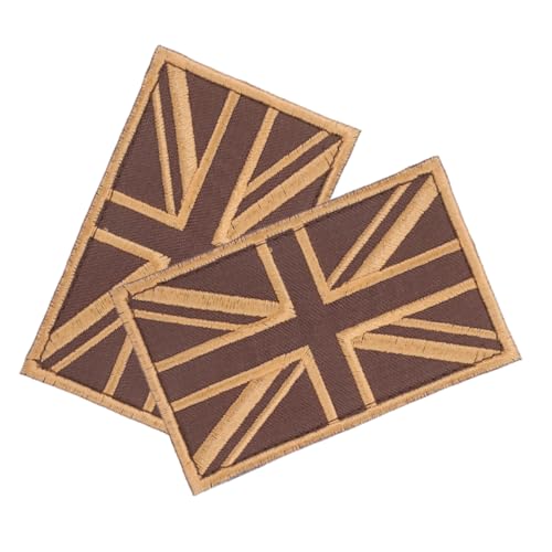 UTHCLO 2Stücke Uk Applikation mit Bestickte Aufnäher für Kleidung Rucksäcke Hüte und Jeans Langlebige Stickerei Vielseitig Einsetzbar von UTHCLO