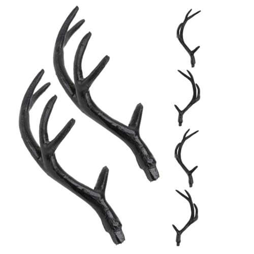 UTHCLO 3 Paar Halloween Geweih Stirnband Realistische Diy Hirschhorn Haarschmuck für Kostüm Vielseitig Einsetzbar für Party Theater Cosplay und Fasching Schwarze Mittlere Hörner UTHCLO 3 Paar Halloween Geweih Stirnband Realistische Diy Hirschhorn Haarschmuck für Kostüm Vielseitig Einsetzbar für Party Theater Cosplay und Fasching Schwarze Mittlere Hörner von UTHCLO