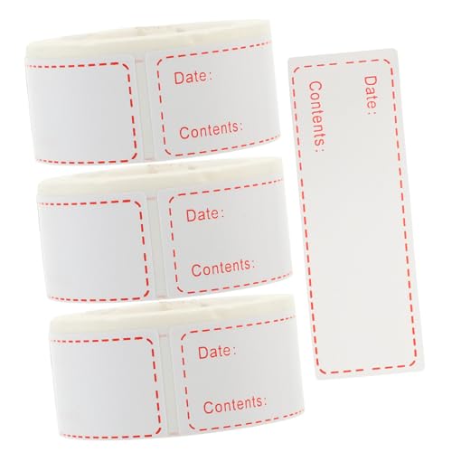 UTHCLO 3 Rollen Ablösbare Lebensmittelaufkleber für Vorratsdosen Selbstklebende Küchenetiketten zur Lebensmittelkennzeichnung Beschriftbare Datumsaufkleber Wiederverwendbare Aufkleber UTHCLO 3 Rollen Ablösbare Lebensmittelaufkleber für Vorratsdosen Selbstklebende Küchenetiketten zur Lebensmittelkennzeichnung Beschriftbare Datumsaufkleber Wiederverwendbare Aufkleber von UTHCLO