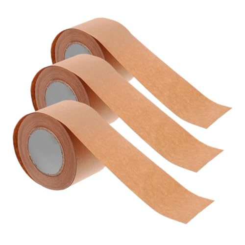 UTHCLO 3 Rollen Braunes Verpackungsband Kraftpapier Klebeband Stark Haftend Reißfest Wasseraktiviert Vielseitig für Versand Umzug Lager Kartonversiegelung UTHCLO 3 Rollen Braunes Verpackungsband Kraftpapier Klebeband Stark Haftend Reißfest Wasseraktiviert Vielseitig für Versand Umzug Lager Kartonversiegelung von UTHCLO