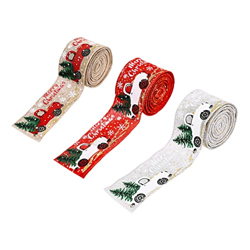 UTHCLO 3 Rollen Geschenkband Weihnachtsgurtband Ornamente Gold DIY Schleifenzubehör Rote Stoffbänder Dekoratives Band Salbeigrün Band Krippendekor Party Requisitendekor UTHCLO 3 Rollen Geschenkband Weihnachtsgurtband Ornamente Gold DIY Schleifenzubehör Rote Stoffbänder Dekoratives Band Salbeigrün Band Krippendekor Party Requisitendekor von UTHCLO