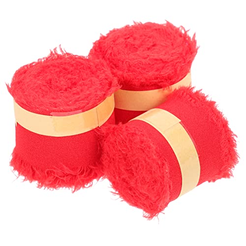 UTHCLO 3 Rollen Hochzeitsdekorationsband Burgund für Bänder umwickeln Seide Fest Schleifenbänder selber machen dekorative Fransenbänder Wickelband Blumenstrauß DIY Bänder Polyester rot UTHCLO 3 Rollen Hochzeitsdekorationsband Burgund für Bänder umwickeln Seide Fest Schleifenbänder selber machen dekorative Fransenbänder Wickelband Blumenstrauß DIY Bänder Polyester rot von UTHCLO