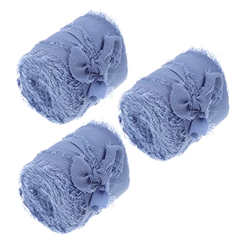 UTHCLO 3 Stück Chiffon-Band Weiß Bänder zum Basteln hängend schimmernd dekorativ seidenband ribbon hochzeitsbingo garming geschenkband Geschenkverpackungsband Hochzeitsband Polyester Blue UTHCLO 3 Stück Chiffon-Band Weiß Bänder zum Basteln hängend schimmernd dekorativ seidenband ribbon hochzeitsbingo garming geschenkband Geschenkverpackungsband Hochzeitsband Polyester Blue von UTHCLO