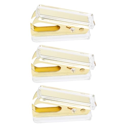 UTHCLO 3 Stück Klammer Heften für Schreibtisch klaren Hefterentferner fürs Büro tragbarer Nagelheber kleiner Hefter Nägel heben Abzieher süßer Mini-Hefter Zangenhefter Golden UTHCLO 3 Stück Klammer Heften für Schreibtisch klaren Hefterentferner fürs Büro tragbarer Nagelheber kleiner Hefter Nägel heben Abzieher süßer Mini-Hefter Zangenhefter Golden von UTHCLO