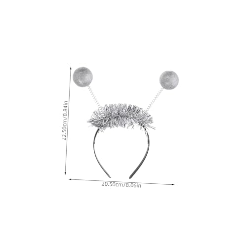 UTHCLO 3 Stück Teiliges Disco kugel Haarreif mit Glitzerbällen Komfortabler Schaumstoff Abs kopfschmuck für Party Halloween und Kostümzubehör von UTHCLO