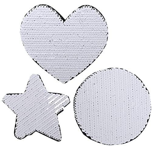 UTHCLO 3 Stück Teiliges Pailletten Kleidung Aufnäher für DIY Reparatur und Dekoration Herz Stern und Rund für Jacken Jeans Taschen und Mehr UTHCLO 3 Stück Teiliges Pailletten Kleidung Aufnäher für DIY Reparatur und Dekoration Herz Stern und Rund für Jacken Jeans Taschen und Mehr von UTHCLO