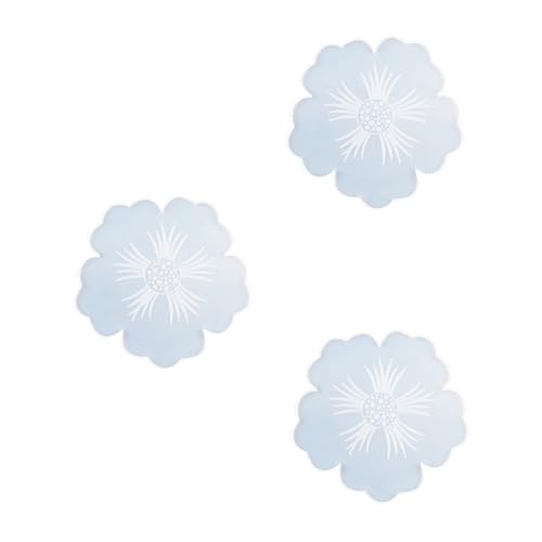 UTHCLO 3 Stück Teiliges Silikon Gießform für Resin Untersetzer DIY Handwerk mit Blumenmotiv Flexible Casting Form für Einzigartige Epoxidharz Kunstprojekte Glatte Innenfläche für von UTHCLO