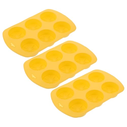 UTHCLO 3 Stück Teiliges Silikonform für DIY Kerzen und Seifen Zitronenscheibenform Flexibel Wiederverwendbar für Handgemachte Duftkerzen und Seifenherstellung von UTHCLO