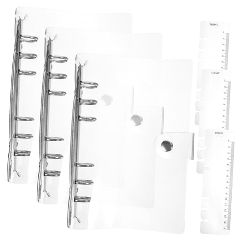 UTHCLO 3 Stück Teiliges Transparentes PVC Ringbuch Cover Nachfüllbar Weiche Notebook Hülle Langlebig Schmutzabweisend für Büro Schule Notizbuch Schutzhülle UTHCLO 3 Stück Teiliges Transparentes PVC Ringbuch Cover Nachfüllbar Weiche Notebook Hülle Langlebig Schmutzabweisend für Büro Schule Notizbuch Schutzhülle von UTHCLO