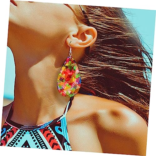 UTHCLO 30 Sätze Teiliges Holz Sublimations Ohrringe DIY Schmuck Basteln Doppelseitige Tropfenform Hitzebeständige Holzrohlinge für Designs Handwerkliche Ohrhänger für Kreative von UTHCLO