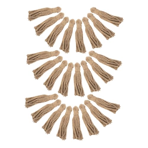 UTHCLO 30 Stück Jute Quasten aus Natürlicher Juteseil für DIY Bastelprojekte Rustikale Girlande mit Holzperlen Vielseitige Dekoration für Weihnachtsbaum und Nachhaltige UTHCLO 30 Stück Jute Quasten aus Natürlicher Juteseil für DIY Bastelprojekte Rustikale Girlande mit Holzperlen Vielseitige Dekoration für Weihnachtsbaum und Nachhaltige von UTHCLO