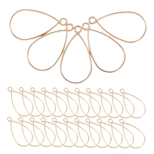 UTHCLO 30 Stück Kleine Offene Lünette Anhänger für Diy Schmuckherstellung Metallrahmen für Harz Glitzer Perlen und Mehr Armbänder und Ohrringe von UTHCLO