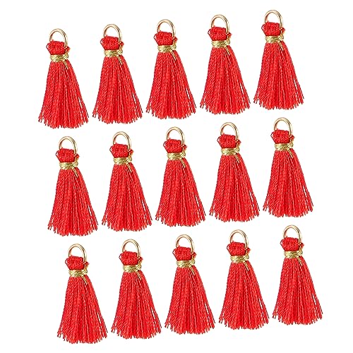 UTHCLO 30 Stück Quastenzubehör Schlüssel Handwerk Mit Für Dekorativ Wichtige Tags Party Quasten-charme Stichworte Quasten -ornamente Quasten Zum Basteln Rot Rayon UTHCLO 30 Stück Quastenzubehör Schlüssel Handwerk Mit Für Dekorativ Wichtige Tags Party Quasten-charme Stichworte Quasten -ornamente Quasten Zum Basteln Rot Rayon von UTHCLO