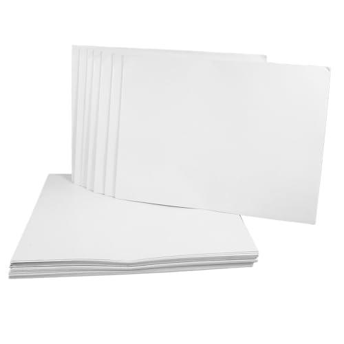 UTHCLO 30 Stück Selbstklebende Versandtaschen aus Dickem Papier Weiß Stabile Briefumschläge ohne Polsterung für Dokumente Grußkarten Einladungen Vielseitig für Postversand und von UTHCLO