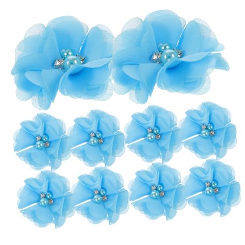 UTHCLO 30 Stück Teiliges Blaue Chiffon Blumen mit Strass und Perlen Zarte Stoffblüten zum Aufnähen Dekorative Applikationen für Hochzeitskleider Haarbänder Bastelarbeiten und UTHCLO 30 Stück Teiliges Blaue Chiffon Blumen mit Strass und Perlen Zarte Stoffblüten zum Aufnähen Dekorative Applikationen für Hochzeitskleider Haarbänder Bastelarbeiten und von UTHCLO