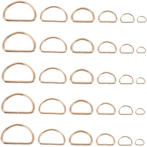 UTHCLO 30 Stück Teiliges D Ring Schlüsselanhänger Langlebige DIY Schlüsselbund Schnallen Vielseitige Metallbeschläge für Taschen Rucksäcke Gürtel und Handwerksprojekte Goldfarben UTHCLO 30 Stück Teiliges D Ring Schlüsselanhänger Langlebige DIY Schlüsselbund Schnallen Vielseitige Metallbeschläge für Taschen Rucksäcke Gürtel und Handwerksprojekte Goldfarben von UTHCLO