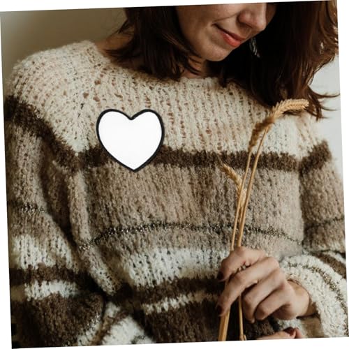 UTHCLO 30 Stück Teiliges DIY Bügelpatches Weiße Sublimations Applikationen zum Aufbügeln Vielseitige Textil flicken für Hut Kleidung und Rucksack Individuell Gestaltbar Hochwertige DIY von UTHCLO