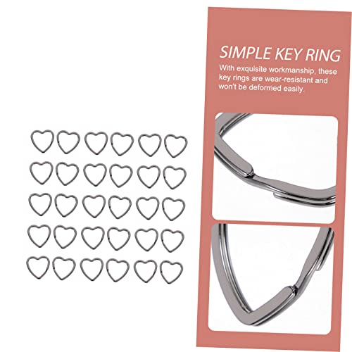 UTHCLO 30 Stück Teiliges Herzform Schlüsselringe aus Langlebigem Metall Stabile Split ringe für DIY schlüsselanhänger zum Basteln von Schlüsselbunden und Taschenanhängern Silberfarben UTHCLO 30 Stück Teiliges Herzform Schlüsselringe aus Langlebigem Metall Stabile Split ringe für DIY schlüsselanhänger zum Basteln von Schlüsselbunden und Taschenanhängern Silberfarben von UTHCLO
