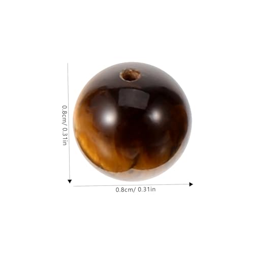 UTHCLO 30 Stück Teiliges Tigerauge Naturstein Perlen Kleine Zarte Zwischenperlen für Schmuckherstellung DIY Armbänder Halsketten Kreative Bastelprojekte Langlebig und Leicht von UTHCLO