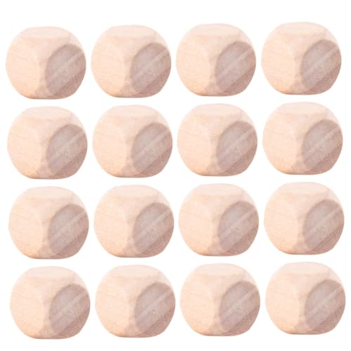 UTHCLO 30 Stück Unbemalte Holz Würfel Quadratische Blanko Würfel für DIY Bastelprojekte Natürliche Holzwürfel zum Bemalen Handwerkszubehör für Erwachsene UTHCLO 30 Stück Unbemalte Holz Würfel Quadratische Blanko Würfel für DIY Bastelprojekte Natürliche Holzwürfel zum Bemalen Handwerkszubehör für Erwachsene von UTHCLO