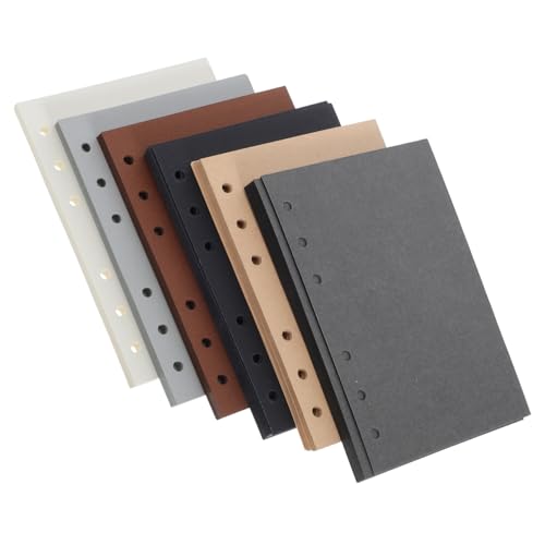 UTHCLO 300 Blatt Blanko Nachfüllpapier Farbiges Reißfestes Planer Ersatzpapier für Ringbücher Glattes Schreibpapier für Binder Journale und Organizer von UTHCLO