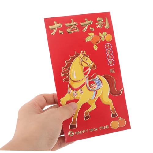 UTHCLO 300 Stk. Chinesische Rote Umschläge Jahr Des Pferdes mit Kreativem Design Stabile Papierqualität Glücksgeldumschläge für Frühlingsfest Hochzeit Geburtstag und Familienfeiern UTHCLO 300 Stk. Chinesische Rote Umschläge Jahr Des Pferdes mit Kreativem Design Stabile Papierqualität Glücksgeldumschläge für Frühlingsfest Hochzeit Geburtstag und Familienfeiern von UTHCLO