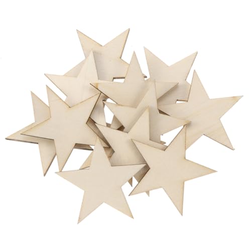 UTHCLO 300 Stück Holzsterne Fünfzackige Sternform DIY Holzscheiben Basteln Umweltfreundlich für Hochzeit Festival Party Dekoration Handarbeit Zubehör UTHCLO 300 Stück Holzsterne Fünfzackige Sternform DIY Holzscheiben Basteln Umweltfreundlich für Hochzeit Festival Party Dekoration Handarbeit Zubehör von UTHCLO