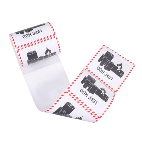 UTHCLO 300 Stück Lithium batterie Warnaufkleber Selbstklebend Robust Verschleißfest für Sicheren Transport von Lithium ionen akkus Gemäß Gefahrgutvorschriften UTHCLO 300 Stück Lithium batterie Warnaufkleber Selbstklebend Robust Verschleißfest für Sicheren Transport von Lithium ionen akkus Gemäß Gefahrgutvorschriften von UTHCLO