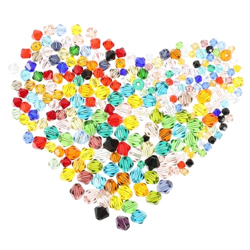 UTHCLO 300 Stück Teiliges Bicone Mischfarben für Schmuckherstellung Charms Armbänder Bastelperlen Spacer Perlen Zubehör UTHCLO 300 Stück Teiliges Bicone Mischfarben für Schmuckherstellung Charms Armbänder Bastelperlen Spacer Perlen Zubehör von UTHCLO