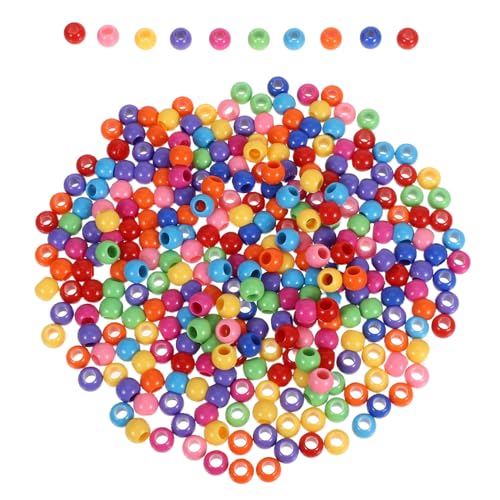 UTHCLO 300Stücke Mischfarbige Acrylperlen für DIY Schmuck Bastelperlen für Armbänder Ohrringe Schlüsselanhänger und Wohnkultur von UTHCLO