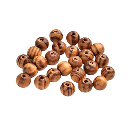 UTHCLO 300Stücke Natur Holzperlen Stammesmustern DIY Schmuckzubehör für Armbänder und Heimdekoration Langlebig und Vielseitig Einsetzbar von UTHCLO