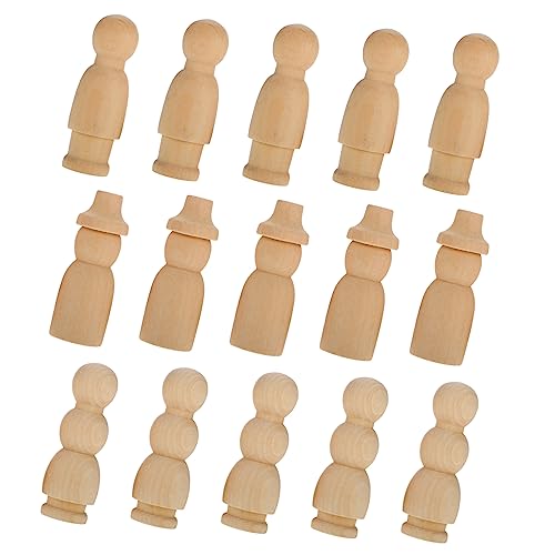 UTHCLO 30Stücke Unvollendete Holzfiguren zum Bemalen DIY Holzspielzeug für Dekoration Schlafzimmer Wohnzimmer und Kinderzimmer Kunsthandwerk UTHCLO 30Stücke Unvollendete Holzfiguren zum Bemalen DIY Holzspielzeug für Dekoration Schlafzimmer Wohnzimmer und Kinderzimmer Kunsthandwerk von UTHCLO