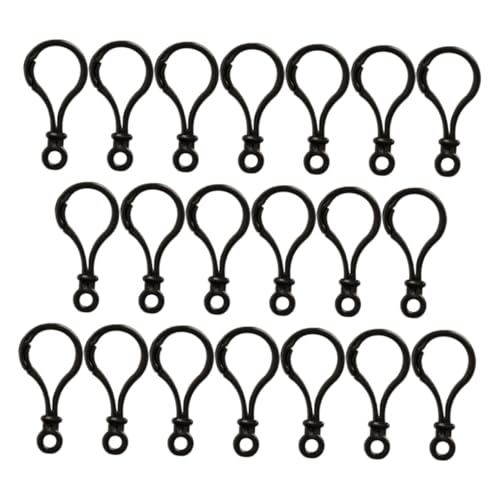 UTHCLO 32 Stück Teiliges Professioneller Robuster Kunststoff lanyard karabiner Vielseitige Tragbare Schlüsselanhänger clips Kompakt Leicht für DIY schlüsselringe Taschen Schmuck und von UTHCLO