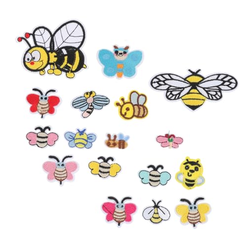 UTHCLO 34 Stück Teiliges Niedliche Bienen Bügelbilder Bestickte Applikationen aus Langlebige Näh Patches zum Aufnähen Dekorative Kleidungspatches für DIY Mode und Kostümverzierung UTHCLO 34 Stück Teiliges Niedliche Bienen Bügelbilder Bestickte Applikationen aus Langlebige Näh Patches zum Aufnähen Dekorative Kleidungspatches für DIY Mode und Kostümverzierung von UTHCLO